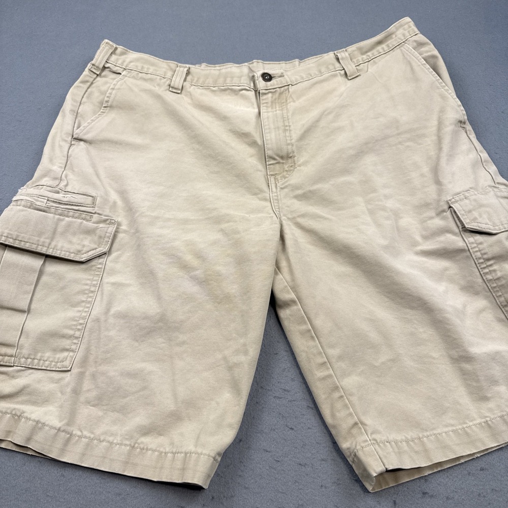 Dickies Shorts Mens Relaxed Fit Cargo Khaki Tan Twill Workwear Size 40